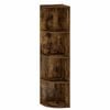 vidaXL Sarokpolc 4 szintes 41,5 x 41,5 x 143 cm Szerelt Fa