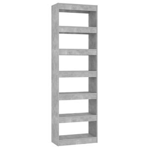 vidaXL betonsz&uuml;rke k&ouml;nyvszekr&eacute;ny/t&eacute;relv&aacute;laszt&oacute; 60 x 30 x 198 cm