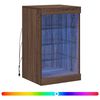 vidaXL barna t&ouml;lgy sz&iacute;nű t&aacute;lal&oacute;szekr&eacute;ny LED-ekkel 41 x 37 x 67 cm