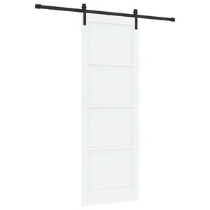 vidaXL Cs&uacute;sz&oacute; ajt&oacute; 83 x 232 cm T&ouml;m&ouml;r Fenyőfa Feh&eacute;r &eacute;s Fekete