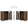 vidaXL F&aacute;b&oacute;l K&eacute;sz&uuml;lt Szekr&eacute;ny Barna T&ouml;lgy 88,5 x 30,5 x 73 cm Faanyag