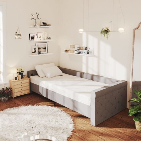 vidaXL vil&aacute;gossz&uuml;rke USB-s sz&ouml;vetd&iacute;v&aacute;ny matraccal 90 x 200 cm