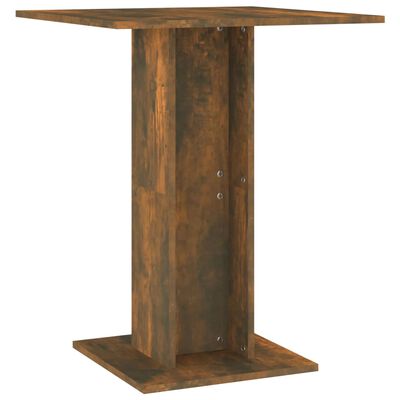 vidaXL füstös tölgy színű szerelt fa bisztróasztal 60 x 60 x 75 cm