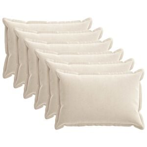 vidaXL P&aacute;rna huzat 6 db HOUTEN Kr&eacute;msz&iacute;nű 30 x 50 cm Chenille Sz&ouml;vet