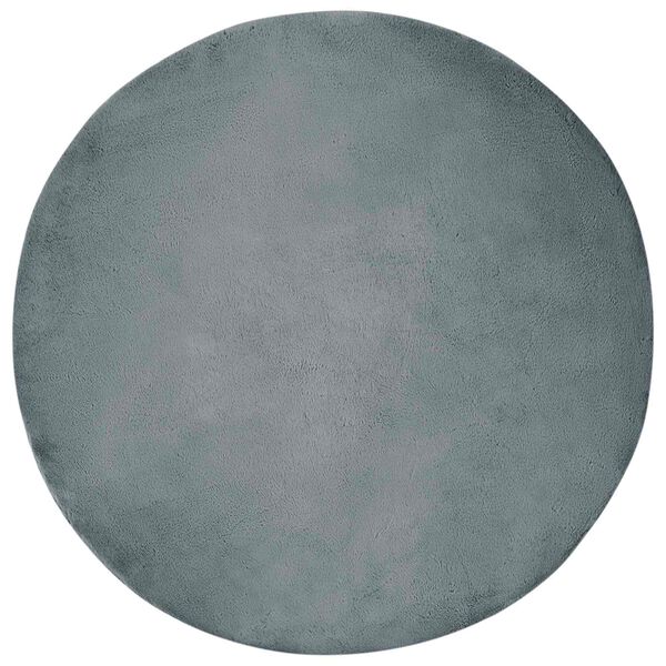 vidaXL Mű Ny&uacute;l Szőr Szőnyeg Olite Antracit &Oslash; 160 cm Poli&eacute;szter