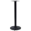 vidaXL fekete &ouml;nt&ouml;ttvas bisztr&oacute;asztall&aacute;b &Oslash;43x107 cm