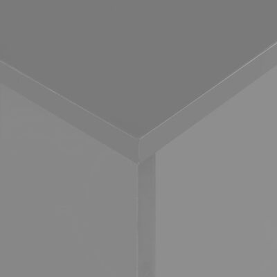 vidaXL magasfényű szürke kihúzható étkezőasztal 175 x 90 x 75 cm