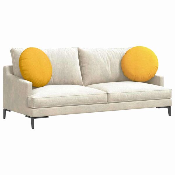 vidaXL &Uuml;lőp&aacute;rn&aacute;k 2 pcs Vil&aacute;gos s&aacute;rga &Oslash; 50 cm B&aacute;rsonyos sz&ouml;vet