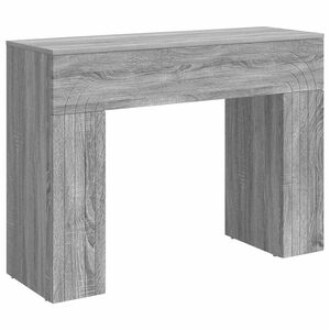 vidaXL Doh&aacute;nyz&oacute;asztal Sz&uuml;rke Sonoma 102 x 35 x 75 cm Szerelt Fa