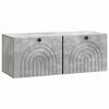 vidaXL Fali TV szekr&eacute;ny Betonsz&uuml;rke 78,5 x 31 x 30 cm Szerelt Fa