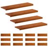 vidaXL L&eacute;pcsőfok 16 db 90 x 25 x 2 cm Barna T&ouml;m&ouml;r T&ouml;lgyfa