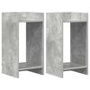 vidaXL N&ouml;v&eacute;ny&aacute;llv&aacute;ny 2 db Betonsz&uuml;rke 30 x 30 x 60 cm Szerelt Fa