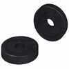 vidaXL alkalmas lapos al&aacute;t&eacute;thez 2 db Fekete &empty;15 x 3 mm PVC kopolimer