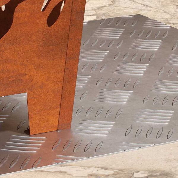 vidaXL L&eacute;pcsőfok N&eacute;gyzet 2 pcs Ez&uuml;st 50 x 50 cm Alum&iacute;nium