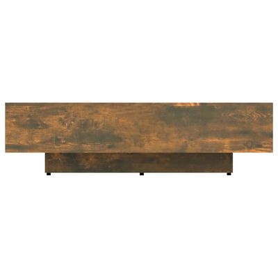 vidaXL füstös tölgyszínű szerelt fa dohányzóasztal 100x49,5x31 cm