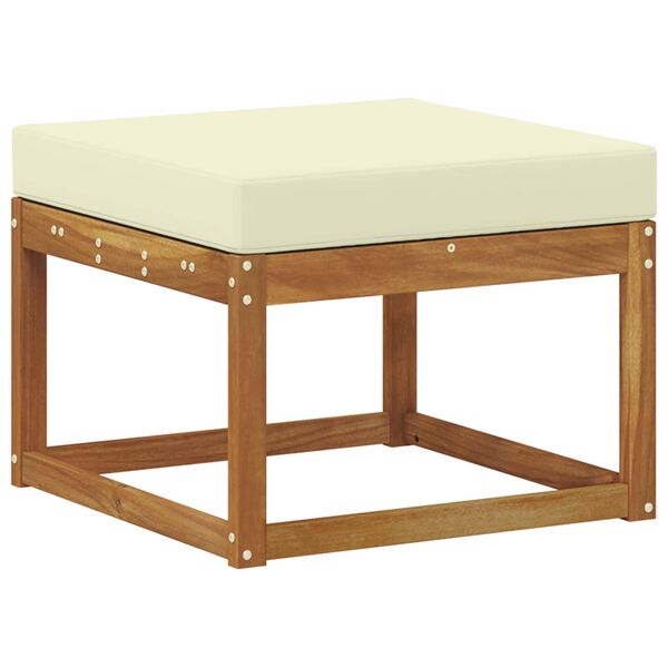 vidaXL K&uuml;lt&eacute;ri kanap&eacute; szett p&aacute;rn&aacute;val 6 pcs Term&eacute;szetes &eacute;s kr&eacute;msz&iacute;nű