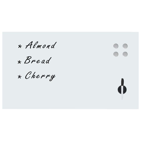 vidaXL falra szerelhető m&aacute;gneses &uuml;vegt&aacute;bla 120 x 60 cm