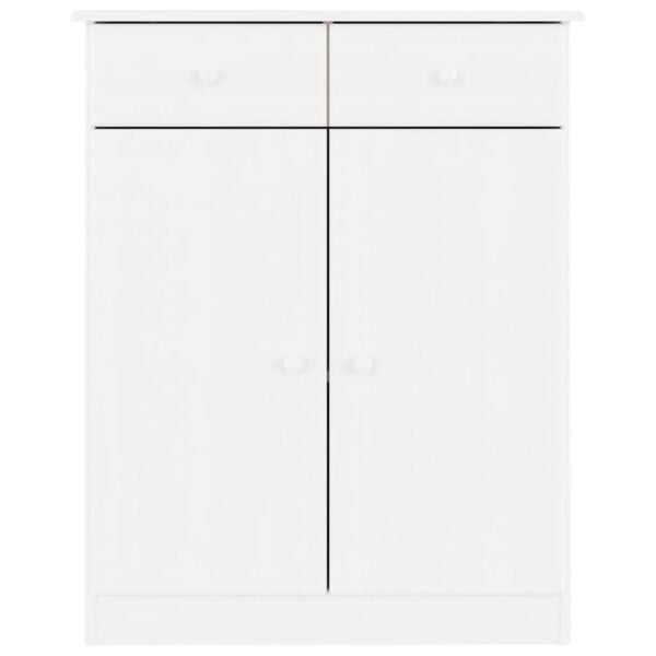 vidaXL ALTA fehér tömör fenyőfa cipőszekrény 77x35x96 cm