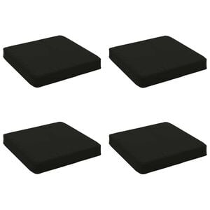 vidaXL 4 darabos &uuml;lőp&aacute;rna VUGHT 4 pcs 100% poli&eacute;szter Fekete