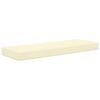 vidaXL K&uuml;lt&eacute;ri &uuml;lőp&aacute;rna Kr&eacute;m 115 x 40 x 8 cm 100% poli&eacute;szter