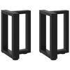 vidaXL 2 db fekete, T-alak&uacute; ac&eacute;l doh&aacute;nyz&oacute;asztal l&aacute;b 38x25x(42-43) cm