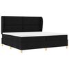 vidaXL Boxspring &aacute;gy matraccal S&ouml;t&eacute;tsz&uuml;rke 90x190 cm Sz&ouml;vet Fekete