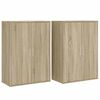 vidaXL 2 db sonoma t&ouml;lgy sz&iacute;nű szerelt fa t&aacute;lal&oacute;asztal 60 x 31 x 84 cm