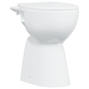 vidaXL feh&eacute;r ker&aacute;mia perem n&eacute;lk&uuml;li WC 7 cm extra magass&aacute;g Soft Close