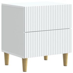 vidaXL &Eacute;jjeliszekr&eacute;ny fi&oacute;kkal Feh&eacute;r 43 x 34,5 x 48 cm Szerelt Fa