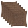 vidaXL P&aacute;rna huzat 6 db HOUTEN Vil&aacute;gos Barna 40 x 40 cm Műny&uacute;l Szőr