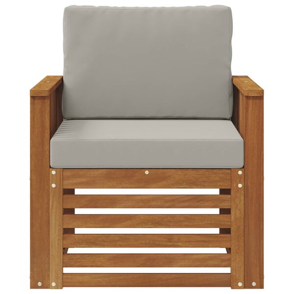 vidaXL K&uuml;lt&eacute;ri kanap&eacute; szett T&ouml;m&ouml;r ak&aacute;cfa &eacute;s poli&eacute;szter Term&eacute;szetes