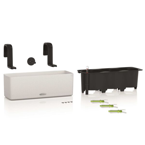 LECHUZA CUBE color triple 13680 feh&eacute;r vir&aacute;gl&aacute;da tart&oacute;konzolokkal