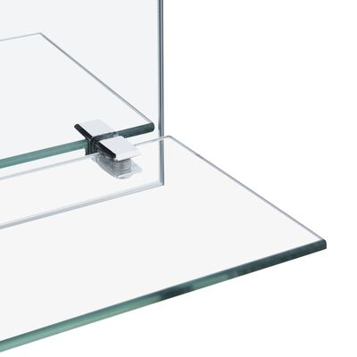vidaXL edzett üveg falitükör polccal 30 x 50 cm