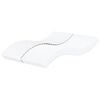 vidaXL feh&eacute;r H2/H3 kem&eacute;nys&eacute;gű habmatrac 200 x 220 cm