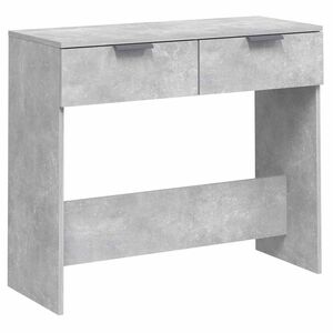 vidaXL betonsz&uuml;rke szerelt fa t&aacute;lal&oacute;asztal 90 x 36 x 75 cm