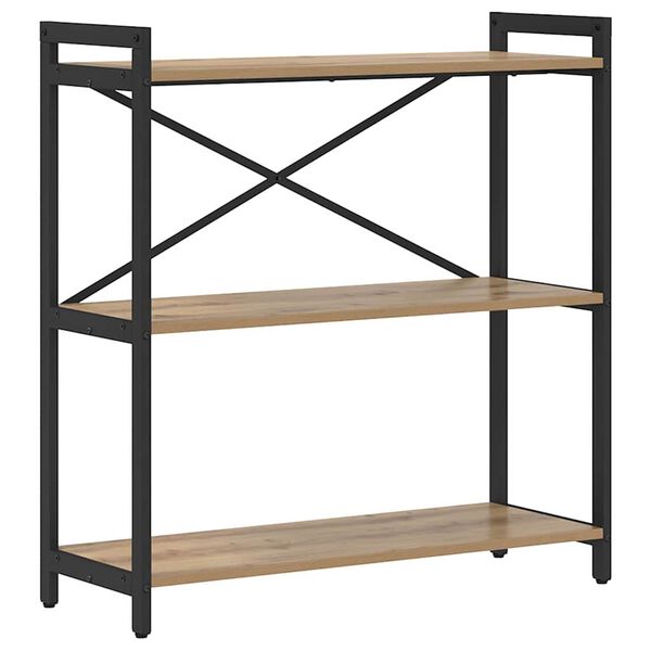 vidaXL K&ouml;nyvespolc Artisan t&ouml;lgy 80 x 30 x 85 cm Faanyag