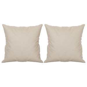 vidaXL 2 db kr&eacute;msz&iacute;nű mikrosz&aacute;las d&iacute;szp&aacute;rna 40 x 40 cm
