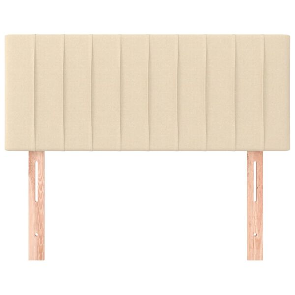 vidaXL krémszínű szövet fejtámla 80 x 5 x 78/88 cm
