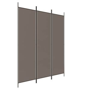 vidaXL 3 paneles antracitsz&uuml;rke sz&ouml;vet t&eacute;relv&aacute;laszt&oacute; 150 x 220 cm