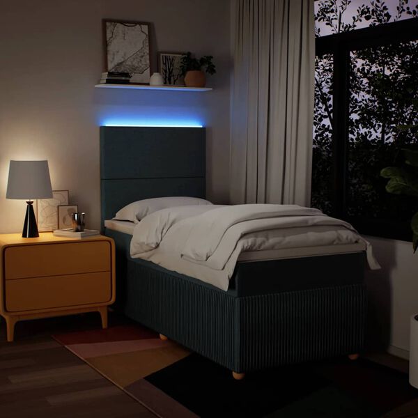 vidaXL k&eacute;k sz&ouml;vet rug&oacute;s &aacute;gy matraccal 90 x 200 cm