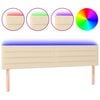 vidaXL kr&eacute;msz&iacute;nű sz&ouml;vet LED-es fejt&aacute;mla 180x5x78/88 cm