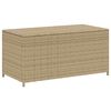 vidaXL vegyes b&eacute;zs polyrattan kerti t&aacute;rol&oacute;l&aacute;da 190 L