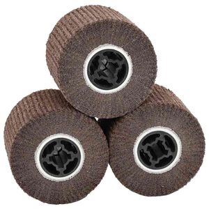 vidaXL Csiszol&oacute; hengerek 3 pcs Barna 12 x 12 x 10 cm Syntetikus rost