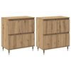 vidaXL T&aacute;rol&oacute;szekr&eacute;ny 2 pcs Artisan t&ouml;lgy 60 x 35 x 70 cm