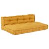 vidaXL Pallet Sofa P&aacute;rna 2 pcs S&aacute;rga 120 x 80 x 38 cm Sz&ouml;vet