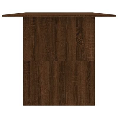 vidaXL barna tölgy színű szerelt fa étkezőasztal 180 x 90 x 76 cm
