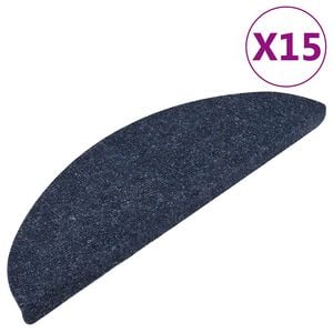 vidaXL 15 db k&eacute;k &ouml;ntapad&oacute; l&eacute;pcsőszőnyeg 56x17x3 cm