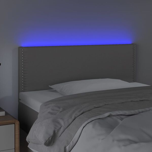 vidaXL sz&uuml;rke műbőr LED-es fejt&aacute;mla 100 x 5 x 78/88 cm