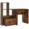 vidaXL Asztal F&uuml;st&ouml;lt t&ouml;lgy Szerelt Fa 131,5 x 50 x 106,5 cm