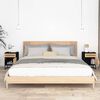 vidaXL 2 db fekete szerelt fa és vas éjjeliszekrény 40x30x55,5 cm
